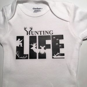 Cute Hunting Life Unisex Boys Girls Baby Onesie